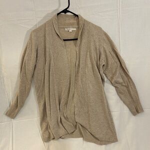 Tan Open-Front Cardigan Size Large from Cleo
